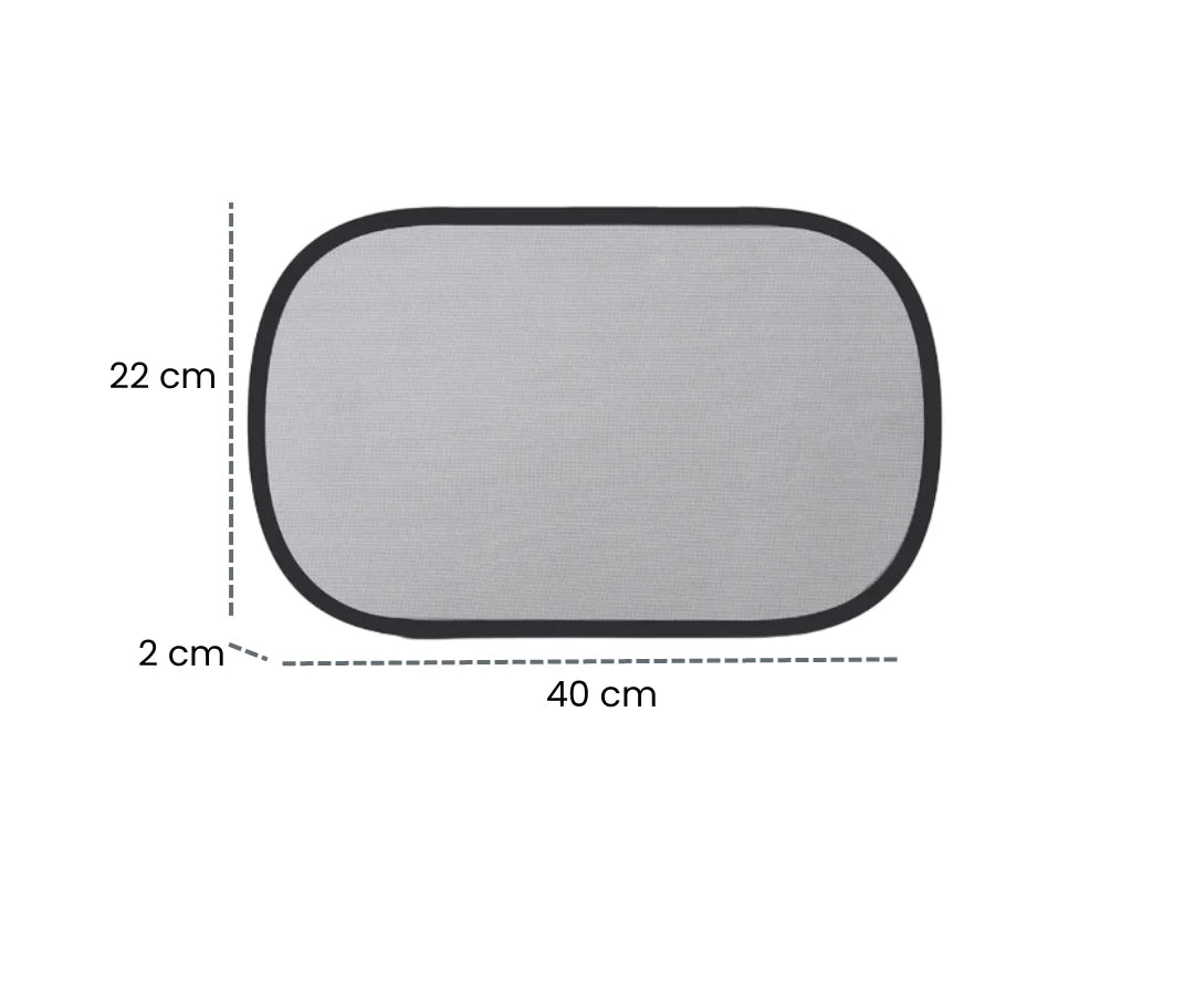 Saro - Parasole autoadesivo per auto 2pz - 45.5x30 cm