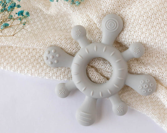 Kiokids - Massaggia gengive in silicone Grigio 4m+