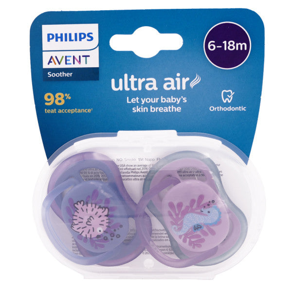 Avent Philips Succhietti Ultra Air 2 pz 6-18 mesi