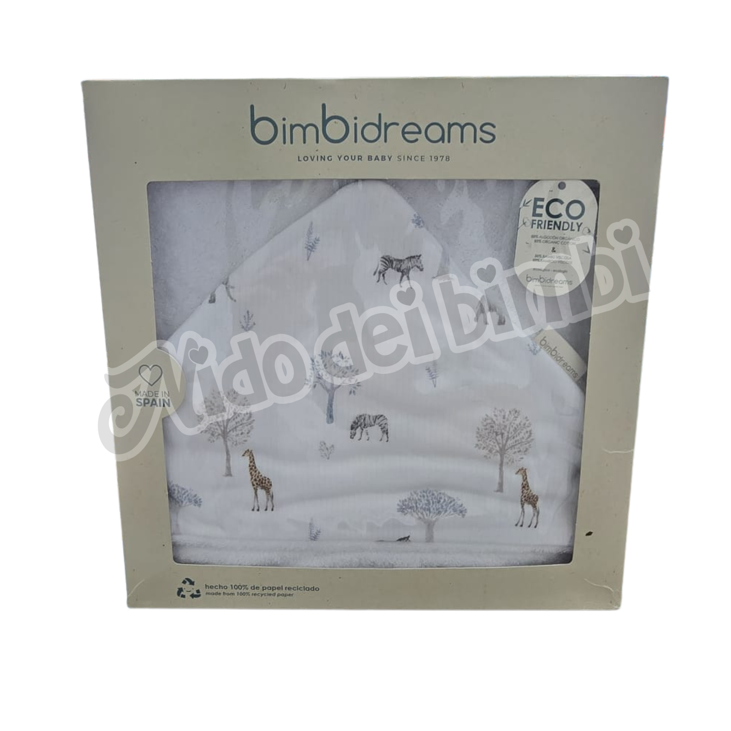 Bimbidreams - Accappatoio Quadrato 100x100 cm