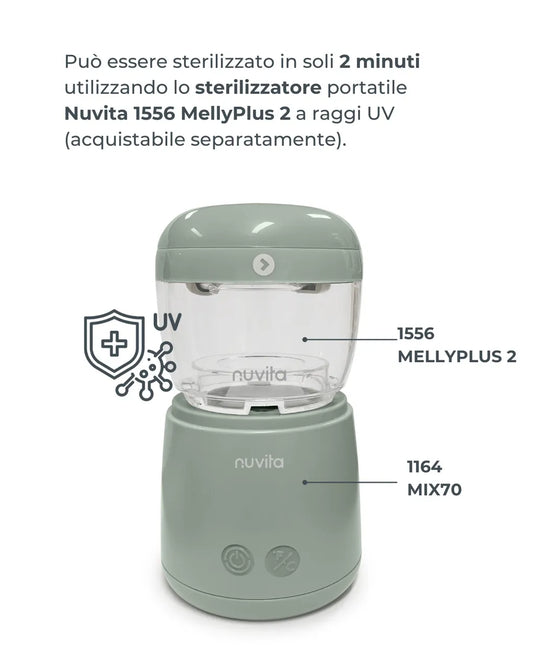 Nuvita Baby - Scaldabiberon portatile mix70 universale con funzione di mescolamento 1164