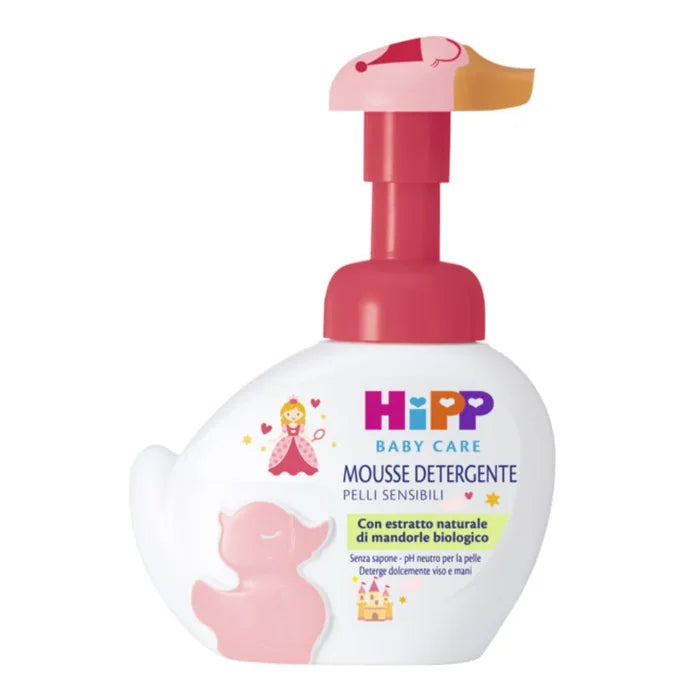 HiPP Baby Care Mousse Detergente Edizione Limitata, 250ml - Paperella DJ  e Paperella Principessa