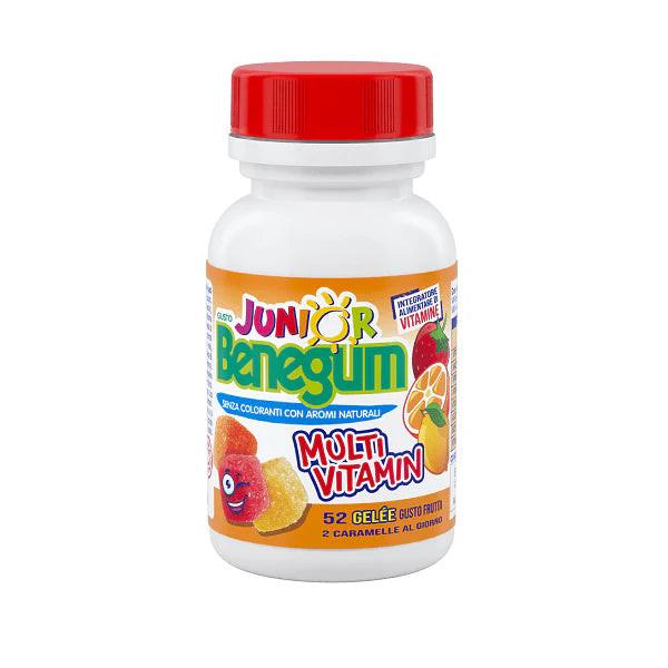 Benegum Junior + OMAGGIO TAZZA PUFFI 52 Gelèe gusto frutta - Integratore Alimentare
