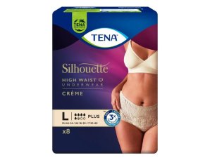 Tena Silhouette Creme Mutandine Assorbenti Vita Alta Misura Large 8 pz