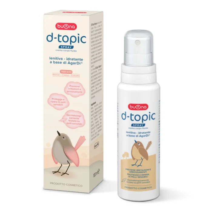 Buona D-Topic Spray Crema corpo fluida lenitiva - idratante a base di AgarDì 100ml