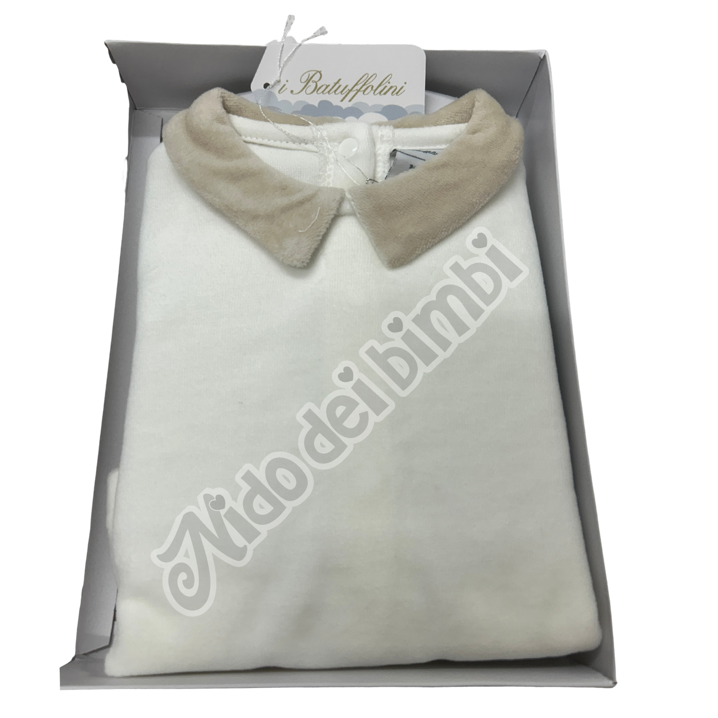 I Batuffolini Tutina Clinica in ciniglia col. Beige