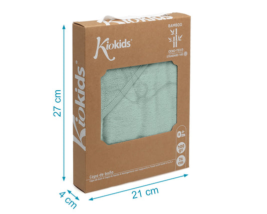 Kiokids Accappatoio con cappuccio in Bamboo