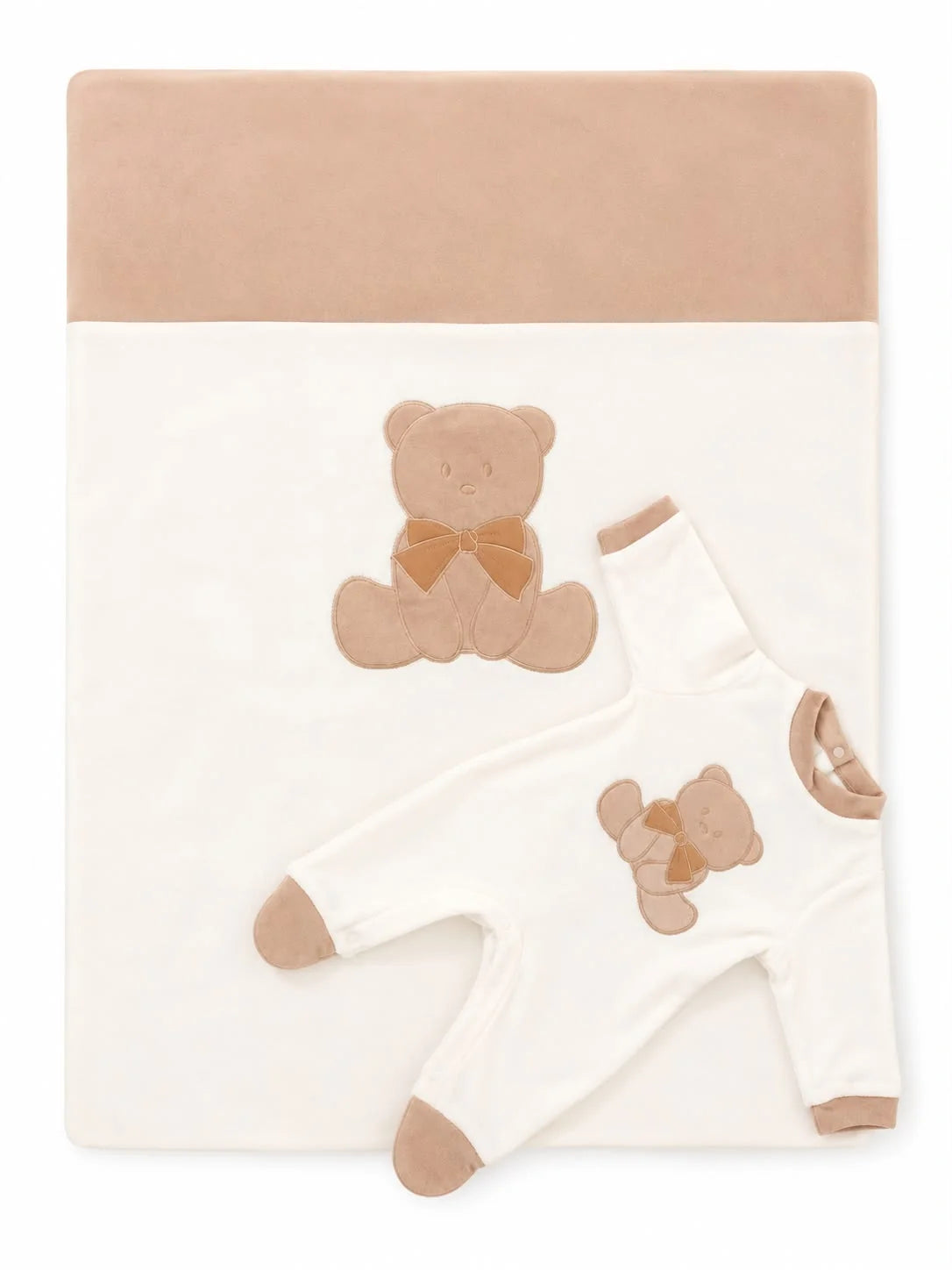 preziosini Set Coperta+Tutina Col. Panna/Beige Misura 1/3 mesi - PRXS507/SN