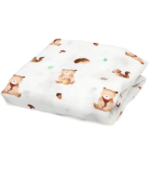 Kiokids Mussolina 120x120 cm in Bambù e Cotone