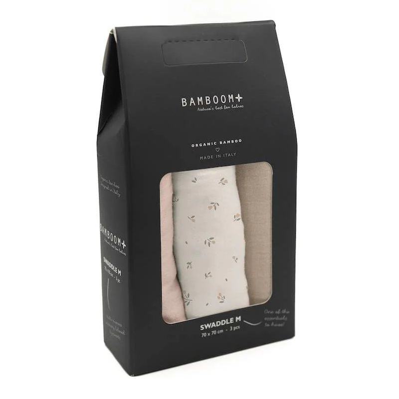 Bamboom Mussole 70x70 cm 3 pz in Bambù Organico