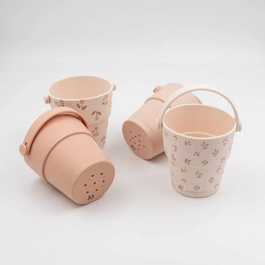 Bamboom Set Secchielli Forati Tulips 4 pz