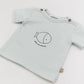 Bamboom T-shirt a maniche corte con stampa BLU BLUSH 100% Bambù organico