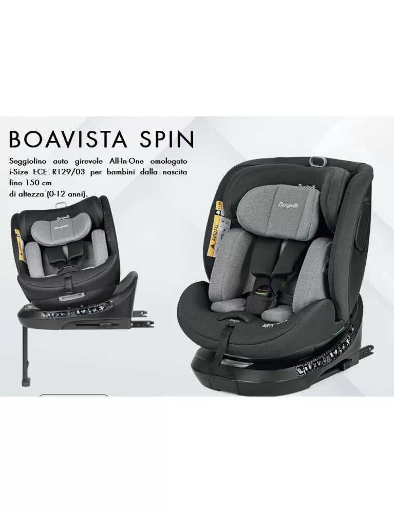 Burigotto Boavista Spin Seggiolino Auto 40-150 cm
