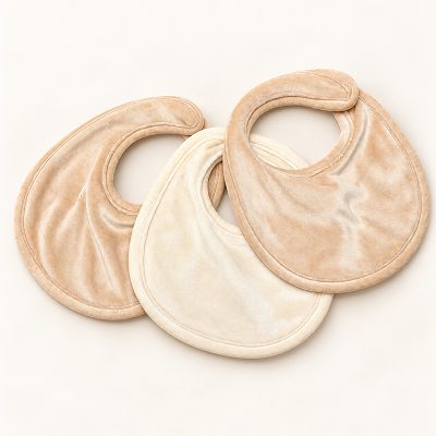 BAMBOOM Set Bavaglini Velvet Sand 444 - Taglia Unica