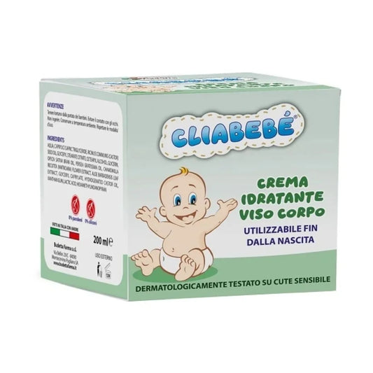 Cliabebe' crema idratante viso corpo 200 ml