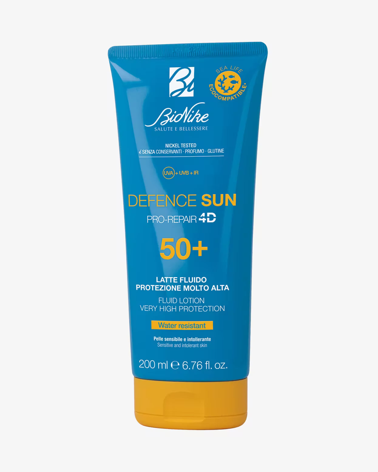 BioNike Defence Sun - Protezione Solare 50+ - Latte Fluido 200 ml - Protezione molto alta