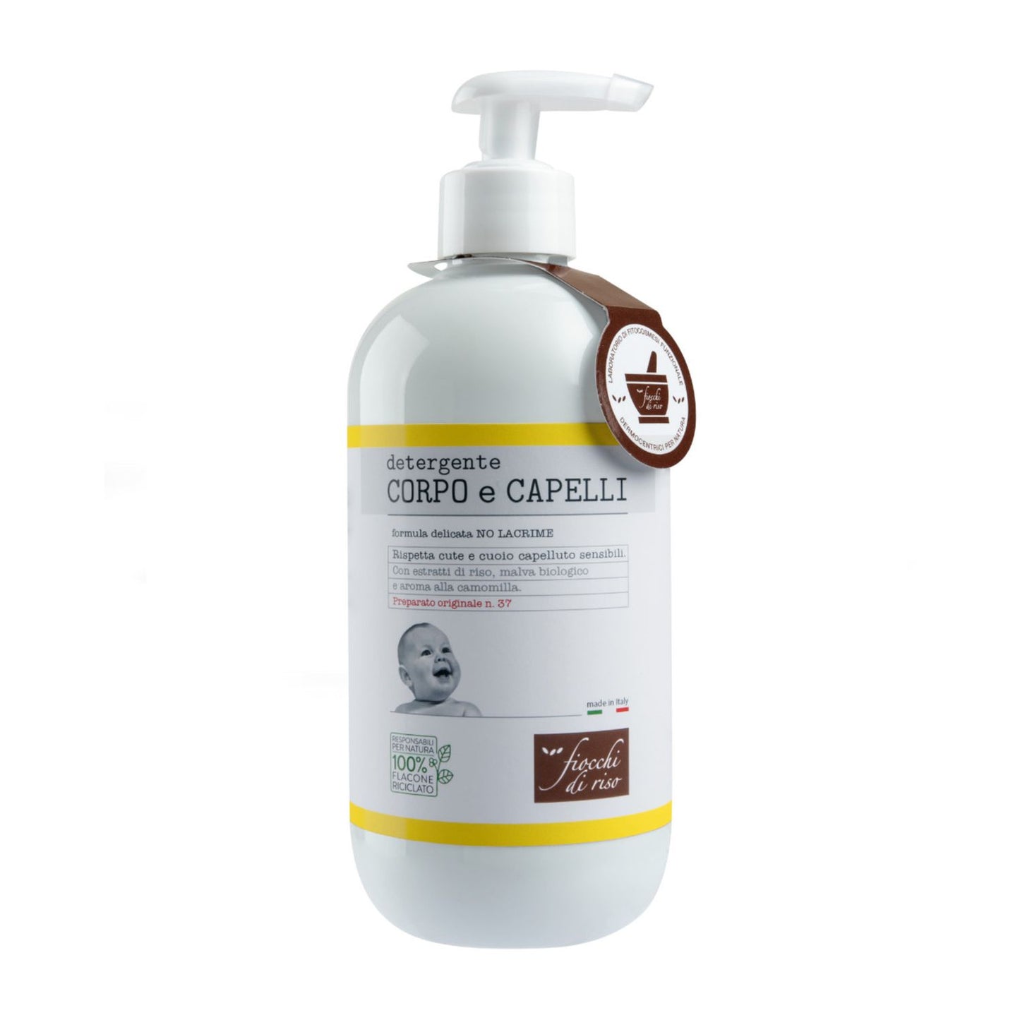Fiocchi di Riso Detergente Corpo e Capelli aroma alla camomilla 400 ml