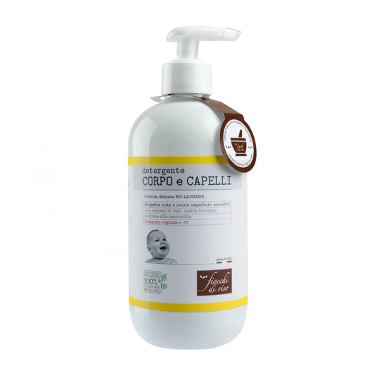 Fiocchi di Riso Detergente Corpo e Capelli aroma alla camomilla 400 ml