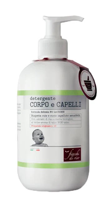 Fiocchi di Riso Detergente Corpo e Capelli aroma Talco non talco 400 ml