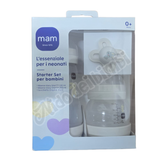 Mam Starter Set per neonati - 1 Biberon Easy Start 130 ml + 1 Biberon Easy Start 260 ml + 1 Succhietto Original Start 0m+