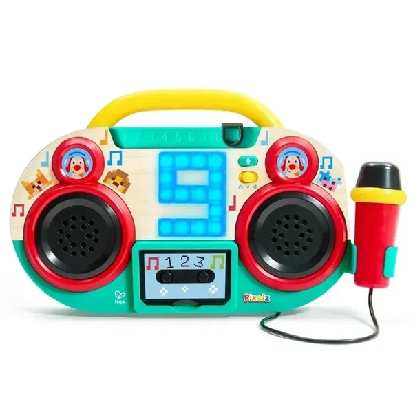 HAPE Pixelz Boombox Karaoke Sing-Along con Microfono - E0727