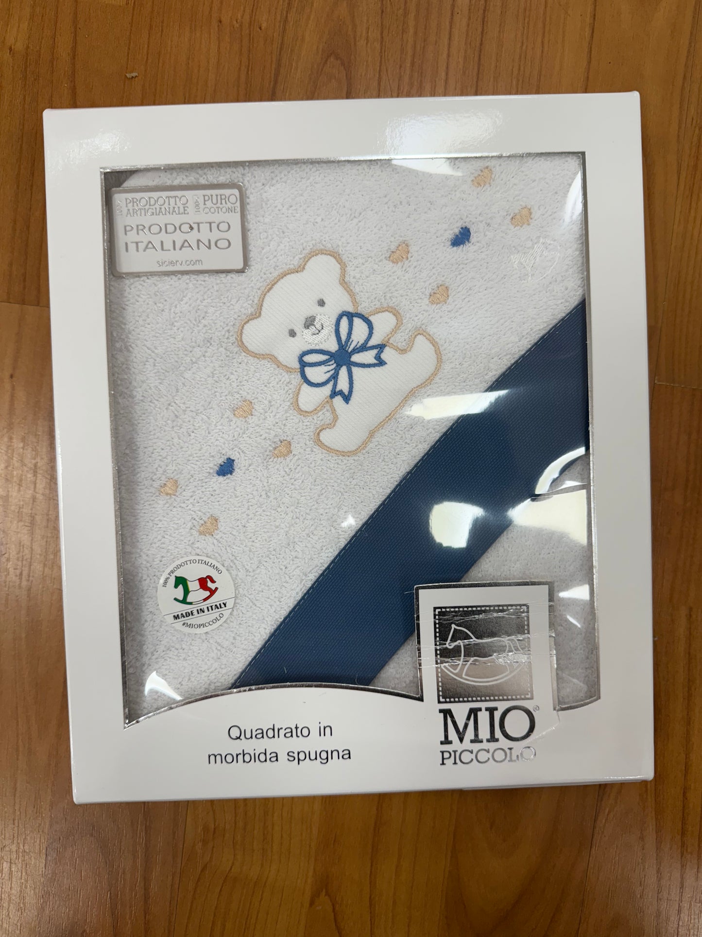 Mio Piccolo Accappatoio Quadrato in morbida spugna