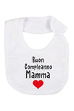 Babyvip Smile Bavetta Neonato in tela di cotone 100% con frasi