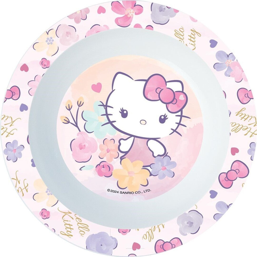 Sauri Piatto Fondo Hello Kitty per Microonde