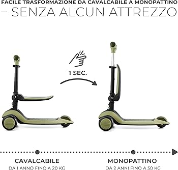 KinderKraft Monopattino Halley Scooter Stone White