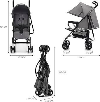 KinderKraft Tik Stroller Passeggino chiusura ad ombrello