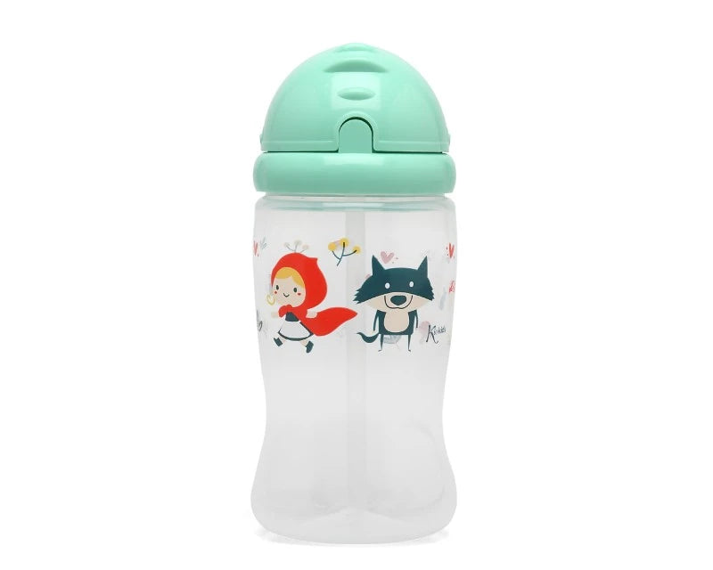 Kiokids bottiglia in plastica 350 ml 6+ mesi colore verde
