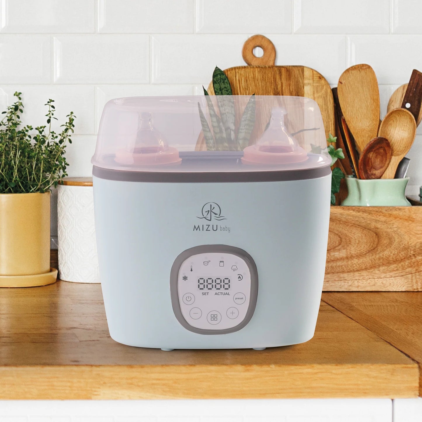 Mizu Eiyo Dual Scaldabiberon digitale multifunzionale doppio
