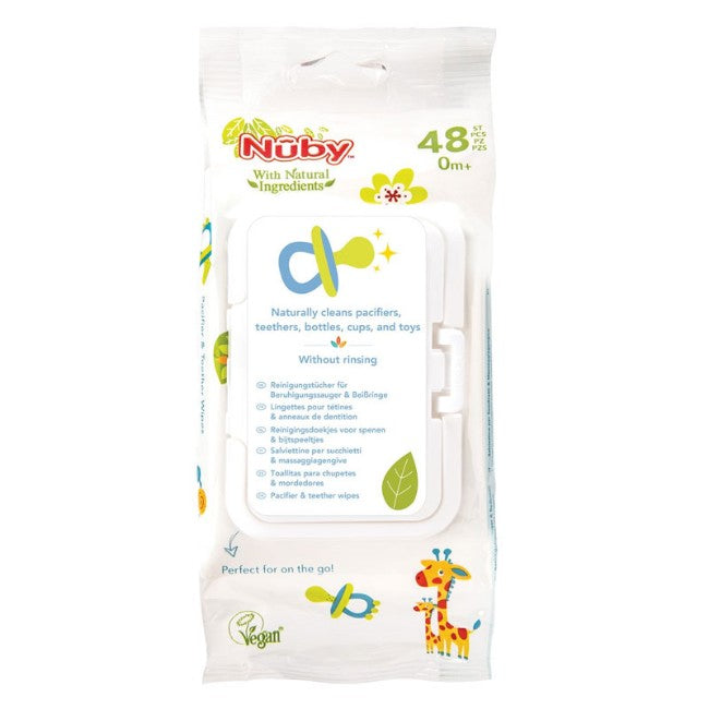 Nuby Salviettine salvaciuccio per succhietti e massaggiagengive