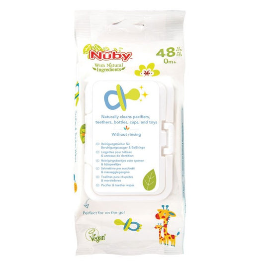 Nuby Salviettine salvaciuccio per succhietti e massaggiagengive