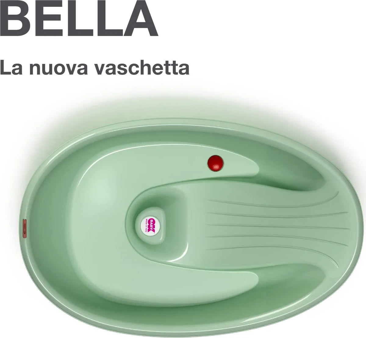 Ok Baby Bella - Vaschetta con doppia seduta e termometro 0-12 mesi