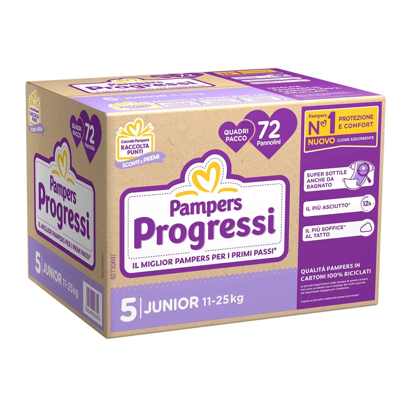 Pampers Pannolini Progressi Quadripack