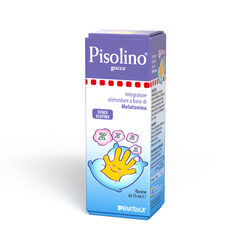 Pediatrica Pisolino Gocce - Integratore alimentare a base di Melatonina - senza glutine - flacone da 15 ml