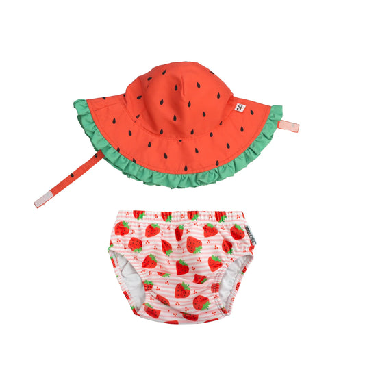 Zoocchini - Costume contenitivo + Cappello UPF 50+