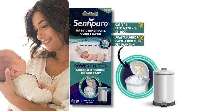 Sentipure Neutralizzatore di Odori – Confezione Singola per Pannolini