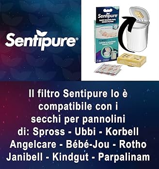Sentipure Neutralizzatore di Odori – Confezione Singola per Pannolini