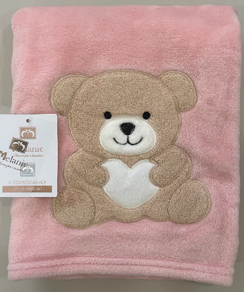 Melanie Copertina Bear Culla 75x95 cm - CV306