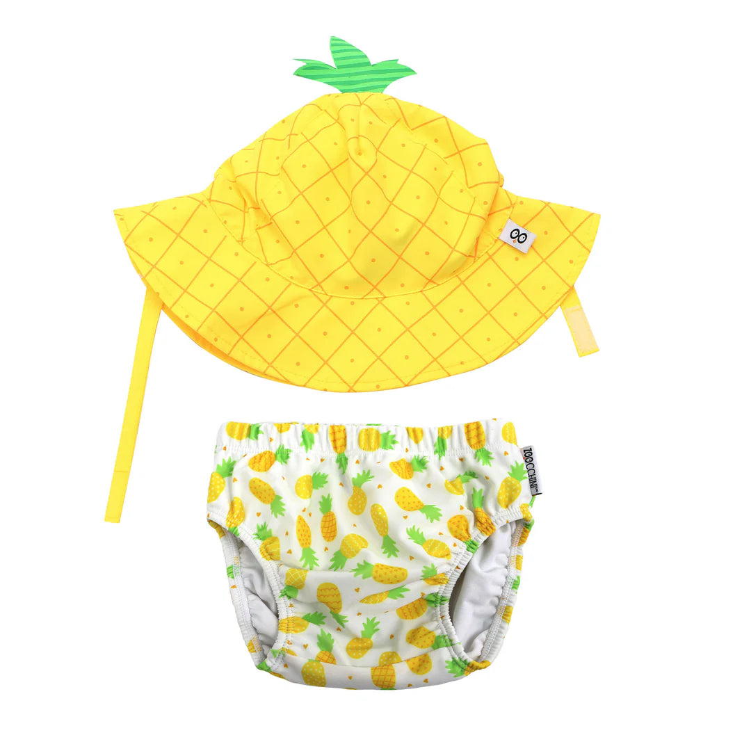 Zoocchini - Costume contenitivo + Cappello UPF 50+ 3-6 mesi