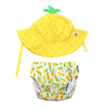 Zoocchini - Costume contenitivo + Cappello UPF 50+ 3-6 mesi