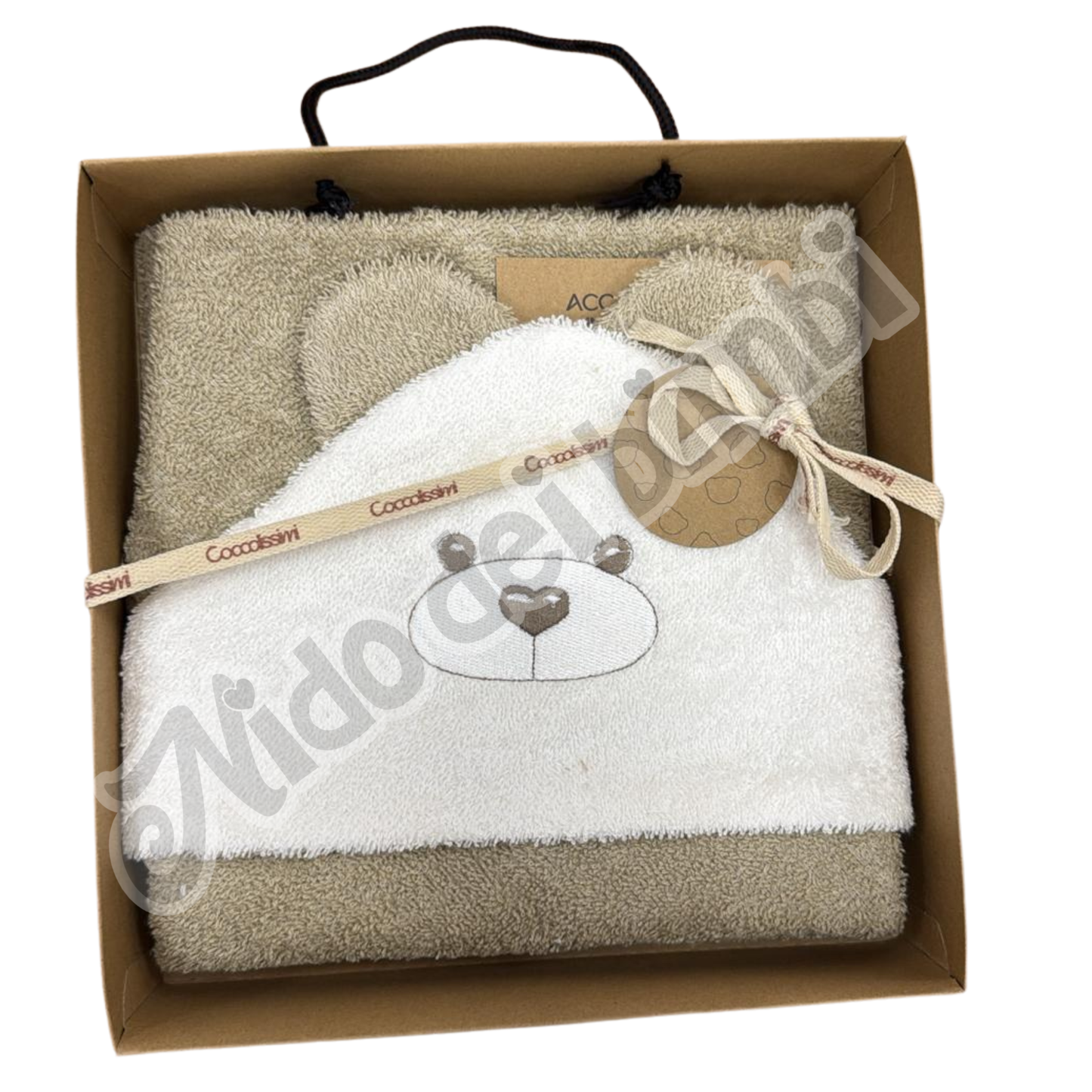 Coccolissimi Accappatoio Triangolo Spugna 100% Cotone - Serie Teddy