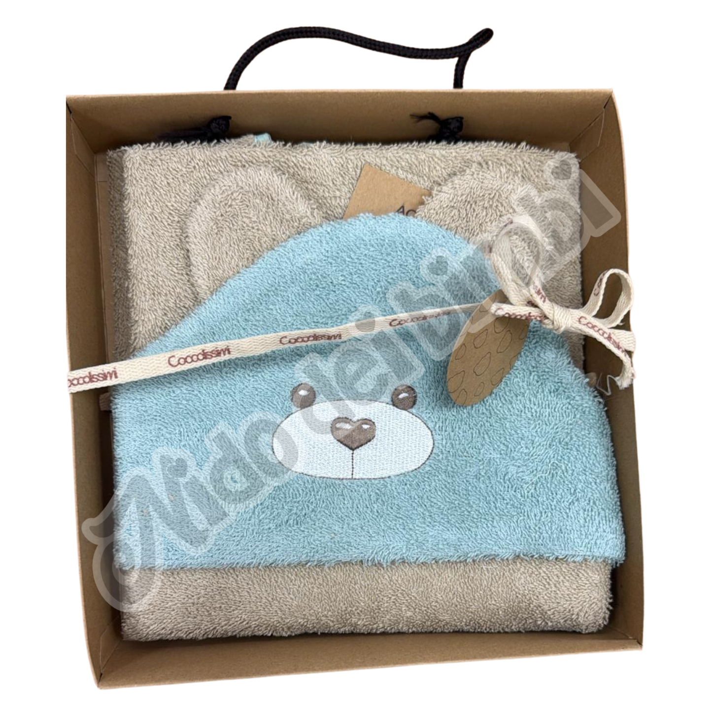 Coccolissimi Accappatoio Triangolo Spugna 100% Cotone - Serie Teddy