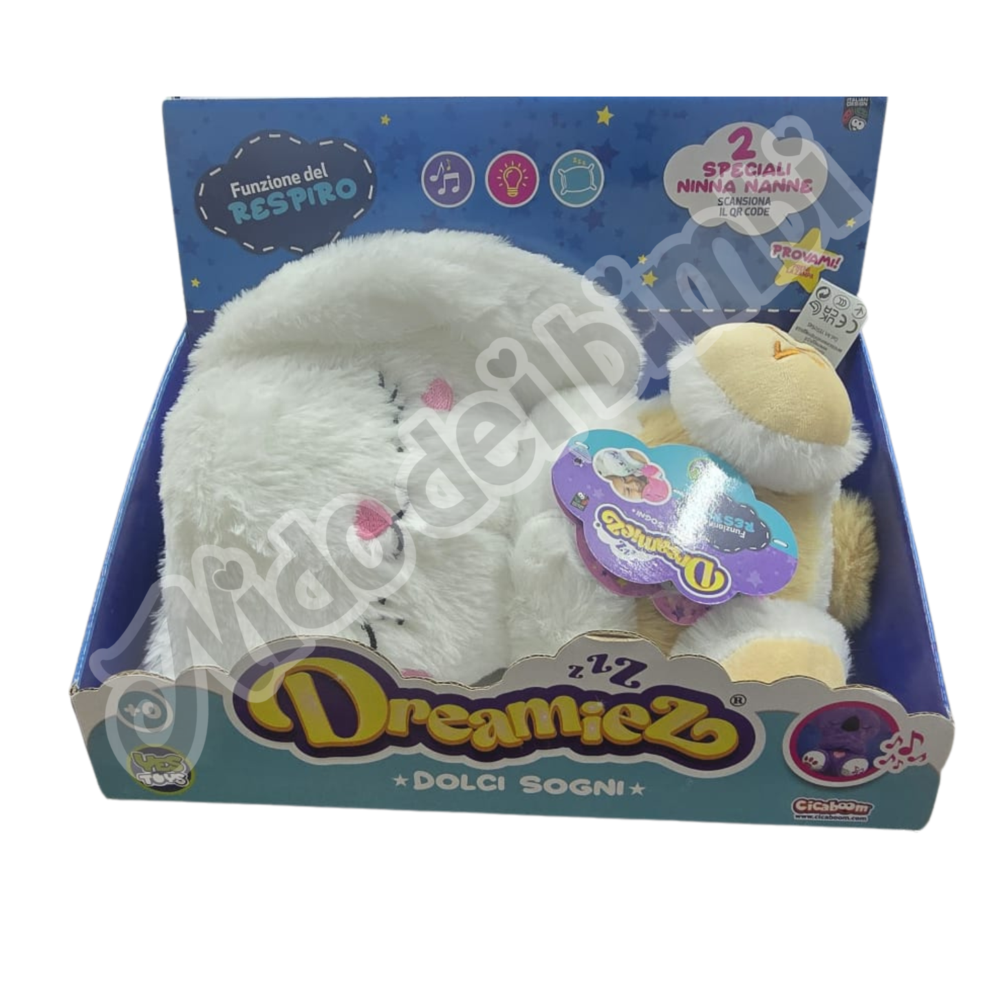 Dreamiez Dolci Sogni - Coniglietto con funzione del respiro - 2 Speciali Ninna Nanne - 0m+