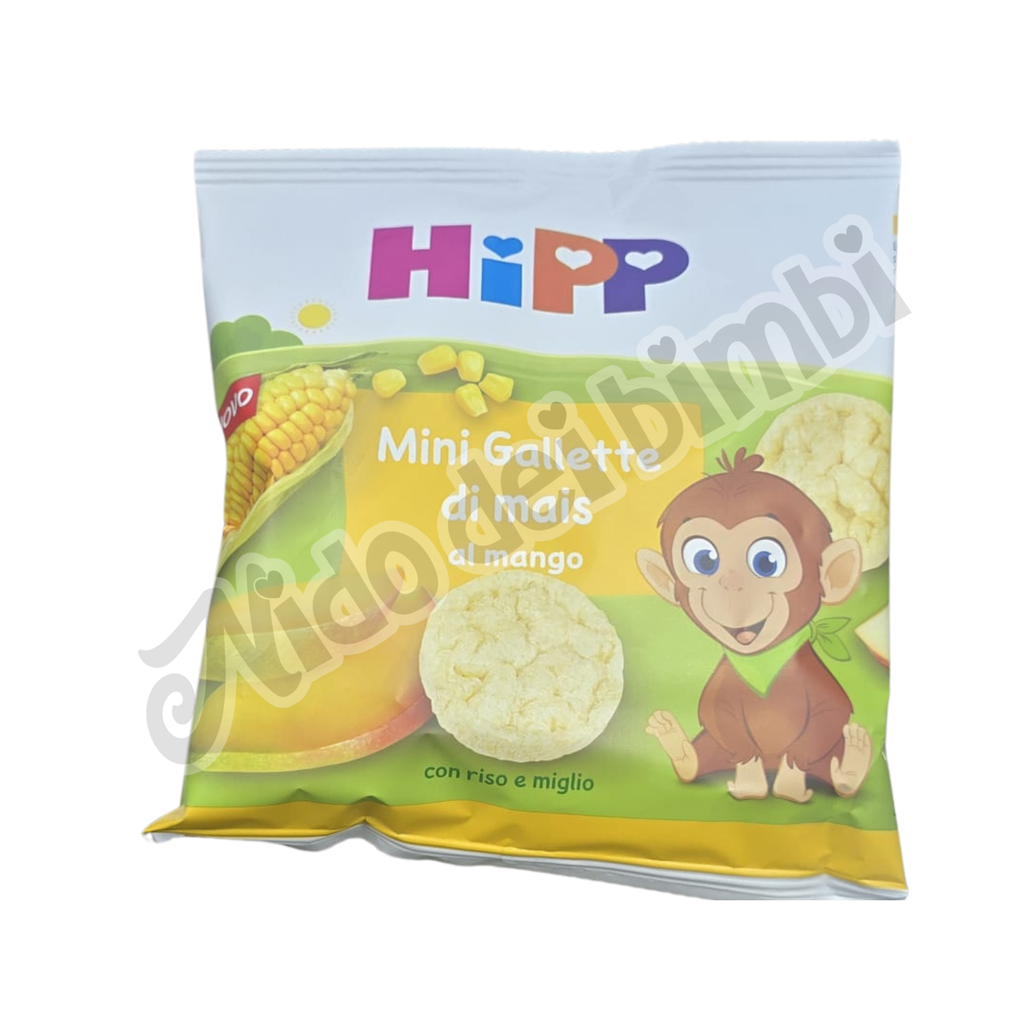 Hipp Mini Gallette di mais al mango - con riso e miglio - 23 g