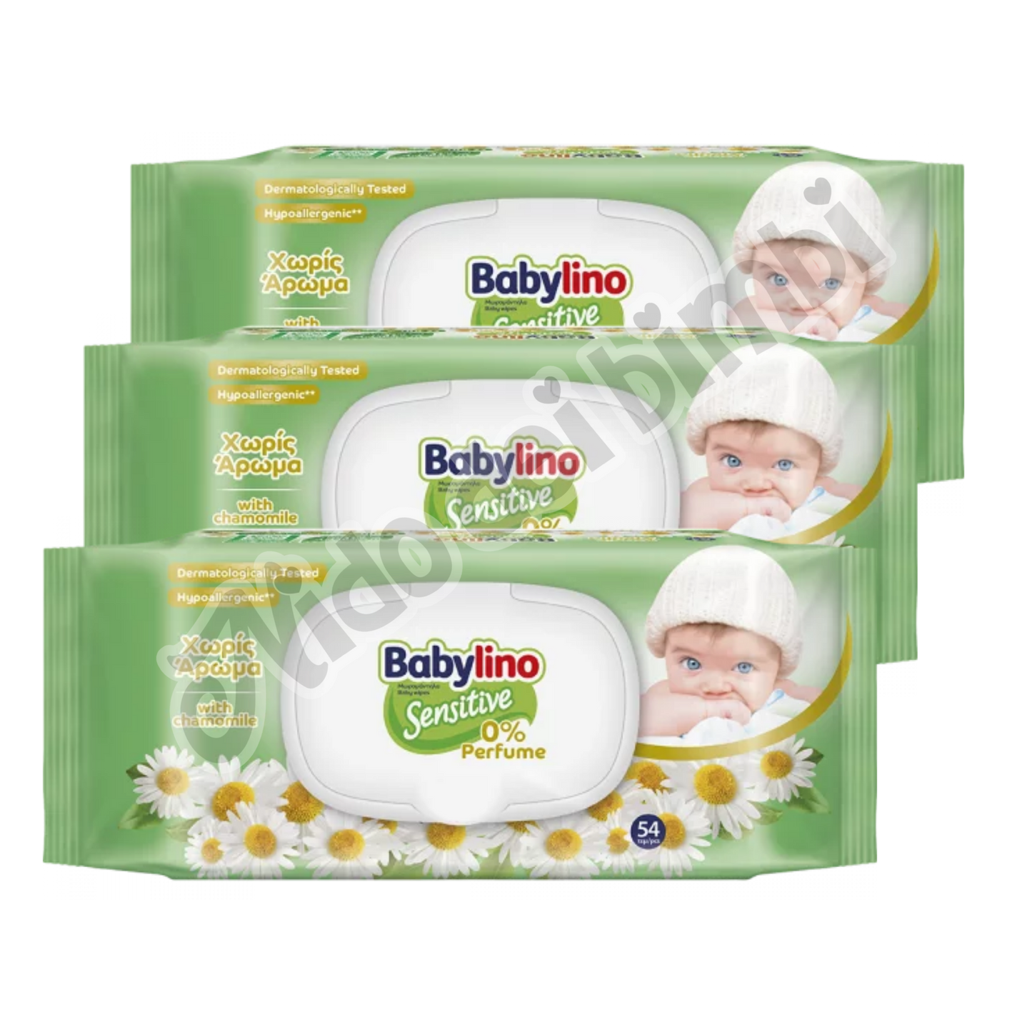 Babylino Salviette Sensitive 0% Profumo PACCO TRIPLO 3x54 pz