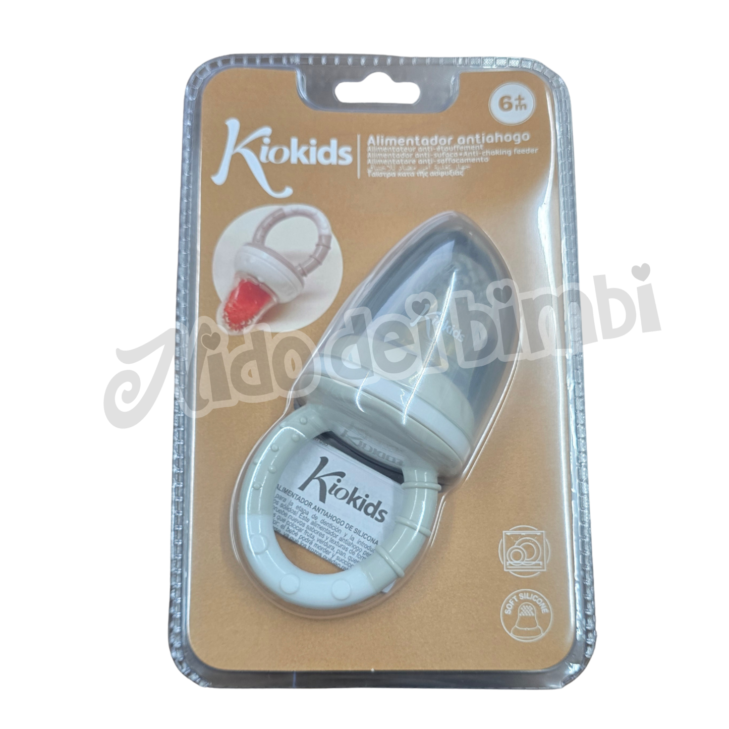 Kiokids Fruttino Alimentatore anti soffocamento con beccuccio in silicone