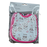 Melanie Set 6 Bavette stampate interlock 100% Cotone Femmina 16x15 cm